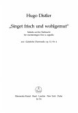 Singet frisch und wohlgemut op.12 Motette auf die Weihnacht für gem Chor, Partitur Singet frisch und wohlgemut op.12 Motette auf die Weihnacht für gem Chor, Partitur