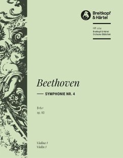 Cover Sinfonie B-Dur Nr.4 op.60 für Orchester Violine 1
