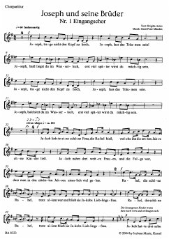 Cover Joseph und seine Brüder für Soli, Kinderchor und Orchester Chorpartitur