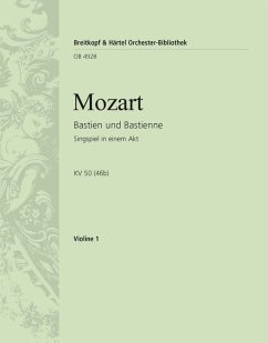 Cover Bastien und Bastienne KV50 Singspiel in 1 Akt Violine 1