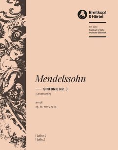Cover Sinfonie a-Moll Nr.3 op.56 für Orchester Violine 2