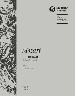 Cover Serenade D-Dur Nr.7 KV250 für Viole und Orchester Viola