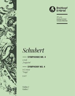 Cover Sinfonie c-Moll Nr.4 D417 für Orchester Violine 1