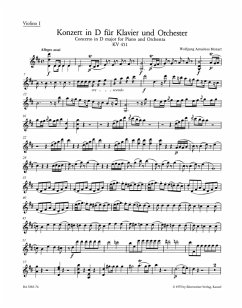 Cover Konzert für Klavier und Orchester Nr. 16 D-Dur KV 451