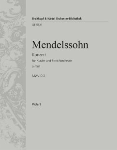 Cover Konzert a-Moll für Klavier und Streichorchester Viola
