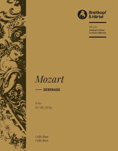 Cover SERENADE D-DUR KV185 FUER ORCHESTER, CELLO/BASS