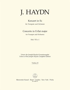 Cover KONZERT ES-DUR HOB.VIIE:1 FUER TROMPETE UND ORCHESTER VIOLINE 2