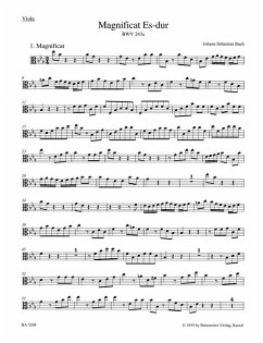 Cover Magnificat Es-Dur BWV243a (Erstfassung) für Soli, gem Chor und Orchester Viola