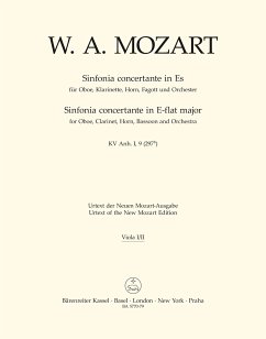 Cover Sinfonia concertante für Oboe, Klarinette, Horn, Fagott und Orchester Es-Dur KV Anh. I, 9 (297b)