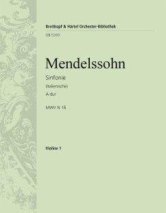 Cover Sinfonie A-Dur Nr.4 op.90 für Orchester Violine 1