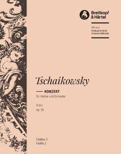 Cover Konzert D-Dur op.35 für Violine und Orchester Violine 2