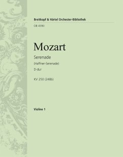 Cover Serenade D-Dur Nr.7 KV250 für Violine und Orchester Violine 1