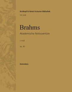 Cover Akademische Festouvertüre op.80 für Orchester Kontrabaß