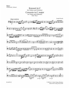 Cover Konzert C-Dur Hob.VIIa:1 für Violine und Orchester Cello / Baß
