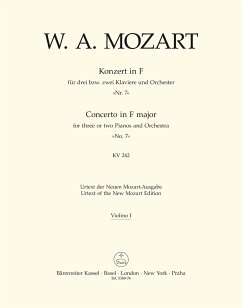 Cover Konzert für drei bzw. zwei Klaviere und Orchester Nr. 7 F-Dur KV 242 'Lodron-Konzert'