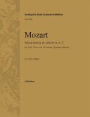 Missa brevis C-Dur KV220 für Soli, Chor, Orchester und Orgel Cello / Baß Missa brevis C-Dur KV220 für Soli, Chor, Orchester und Orgel Cello / Baß