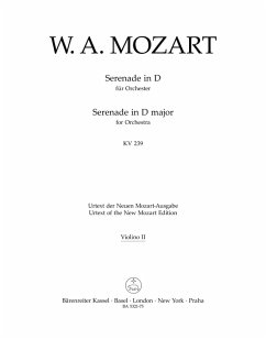 Cover Serenade D-Dur KV239 für Orchester Violine 2
