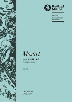 Cover MESSE C-DUR KV167 FUER SOLI, CHOR UND ORCHESTER, CHORPARTITUR TRINITATIS-MESSE