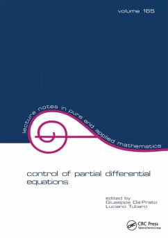 Control of Partial Differential Equations (eBook, ePUB)