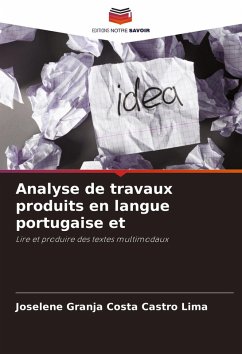 Cover Analyse de travaux produits en langue portugaise et