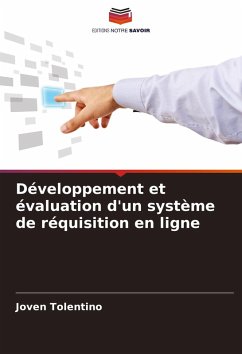 Cover Développement et évaluation d'un système de réquisition en ligne