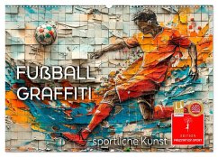Fußball Graffiti - sportliche Kunst (Wandkalender 2026 DIN A2 quer), CALVENDO Monatskalender Fußball Graffiti - sportliche Kunst (Wandkalender 2026 DIN A2 quer), CALVENDO Monatskalender