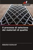 Il processo di selezione dei materiali di qualità Il processo di selezione dei materiali di qualità