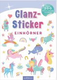 Glanz-Sticker - Einhörner