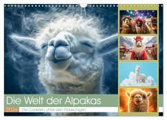 Die Welt der Alpakas (Wandkalender 2026 DIN A3 quer), CALVENDO Monatskalender
