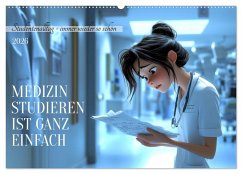 Medizin studieren ist ganz einfach (Wandkalender 2026 DIN A2 quer), CALVENDO Monatskalender Medizin studieren ist ganz einfach (Wandkalender 2026 DIN A2 quer), CALVENDO Monatskalender