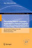Formalizing Natural Languages: Applications to Natural Language Processing and Digital Humanities