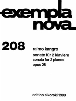 Cover SONATE OP.28 FUER 2 KLAVIERE SPIELPARTITUR EXEMPLA NOVA 208