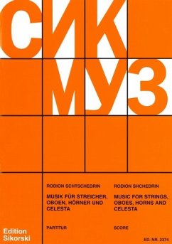 MUSIK FUER STREICHER, OBOEN, HOERNER UND CELESTA PARTITUR Cover MUSIK FUER STREICHER, OBOEN, HOERNER UND CELESTA PARTITUR