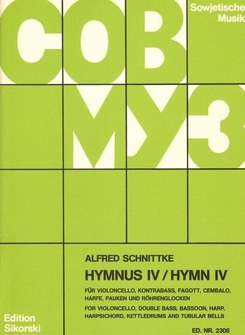 Hymnus 4 für 7 Instrumente Partitur und Stimmen