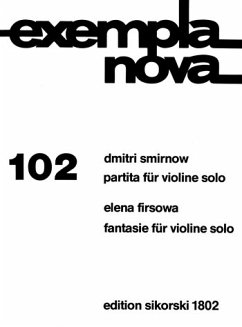 Cover Partita op.43 für Violine solo und Fantasie op.32 für Violine solo Elena Firsova