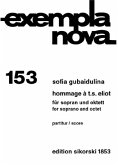 Hommage ŕ T.S.Eliot für Sopran und Oktett (Bläser / Streicher ) Partitur Hommage ŕ T.S.Eliot für Sopran und Oktett (Bläser / Streicher ) Partitur