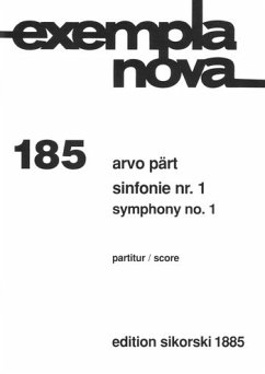 Sinfonie Nr.1 für Orchester Studienpartitur