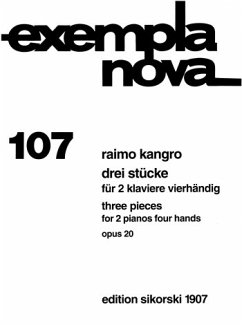 Cover 3 STUECKE OP.20 FUER 2 KLAVIERE (Z. AUFF. SIND 2 EXEMPL. ERFOERDERLICH)