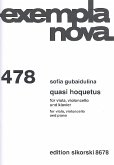 Quasi Hoquetus für Viola, Fagott und Klavier Stimmen Quasi Hoquetus für Viola, Fagott und Klavier Stimmen