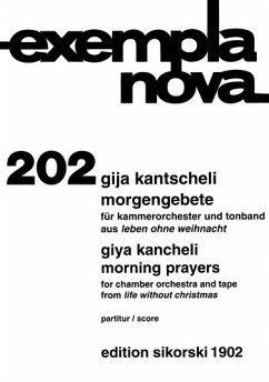 Cover Morgengebet für Kammerorchester und Tonband, aus dem Zyklus Leben ohne Weihnacht, Partitur