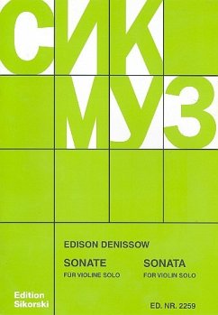 Cover Sonate für Violine solo