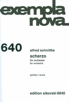 Cover Scherzo für Orchester Partitur