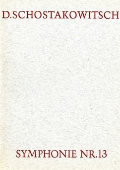 Cover Sinfonie Nr.13 op.113 für Baß, Männerchor und Orchester Textbuch (dt)