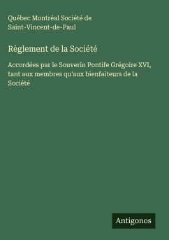 Cover Règlement de la Société