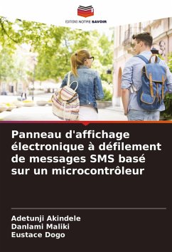 Cover Panneau d'affichage électronique à défilement de messages SMS basé sur un microcontrôleur
