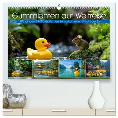 Cover Gummienten auf Weltreise (hochwertiger Premium Wandkalender 2026 DIN A2 quer), Kunstdruck in Hochglanz