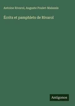 Cover Écrits et pamphlets de Rivarol