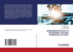 NANOINDENTATION TO DETERMINE VOLUME HARDNESS OF STEEL