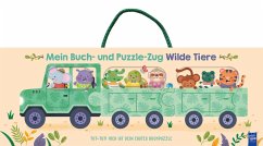 Cover Mein Buch- und Puzzle-Zug: Wilde Tiere