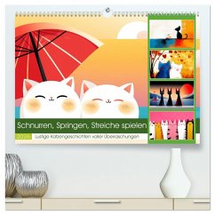 Cover Schnurren, Springen, Streiche spielen (hochwertiger Premium Wandkalender 2026 DIN A2 quer), Kunstdruck in Hochglanz